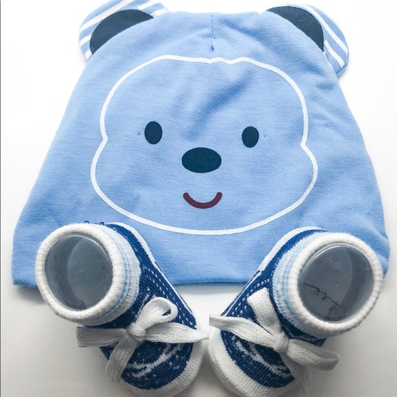 Baby Boys Sock & Hat set - Picture 1 of 5